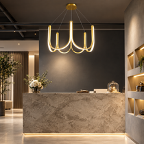 Nordic U-Shape LED-taklampa i guld – modern design