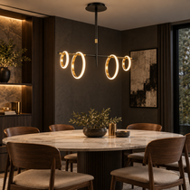 Modern LED-taklampa med ringar