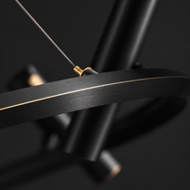 Modern LED-taklampa med 8 spotlights