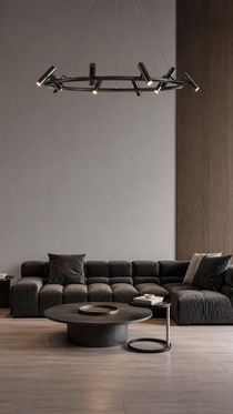 Modern LED-taklampa med 8 spotlights