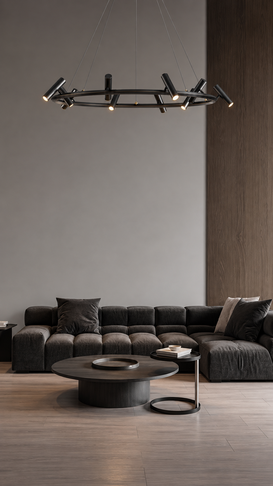 Modern LED-taklampa med 8 spotlights
