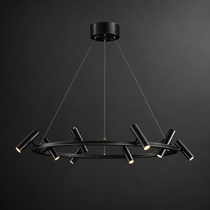 Modern LED-taklampa med 8 spotlights
