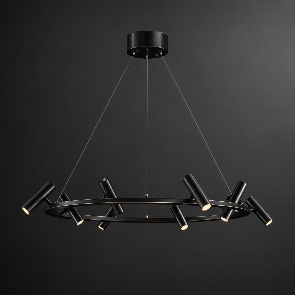 Modern LED-taklampa med 8 spotlights