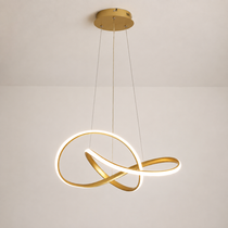 Nordic LED-taklampa i guld -justerbar höjd