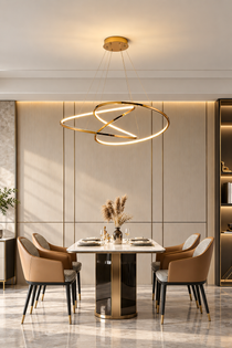 Modern rund LED-taklampa - Pendellampa