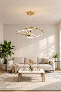 Modern rund LED-taklampa - Pendellampa