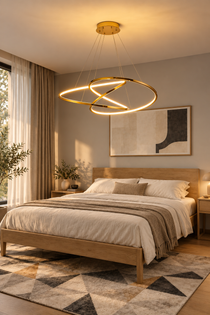 Modern rund LED-taklampa - Pendellampa