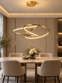 Modern rund LED-taklampa - Pendellampa