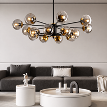 Modern taklampa med glaskulor