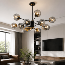 Modern taklampa med glaskulor