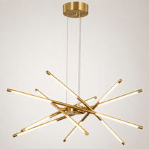 Modern taklampa - LED takkrona i guld