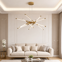 Modern taklampa - LED takkrona i guld