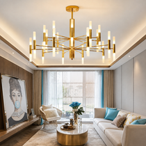 LED Taklampa i  Guld – Modern Kristallkrona