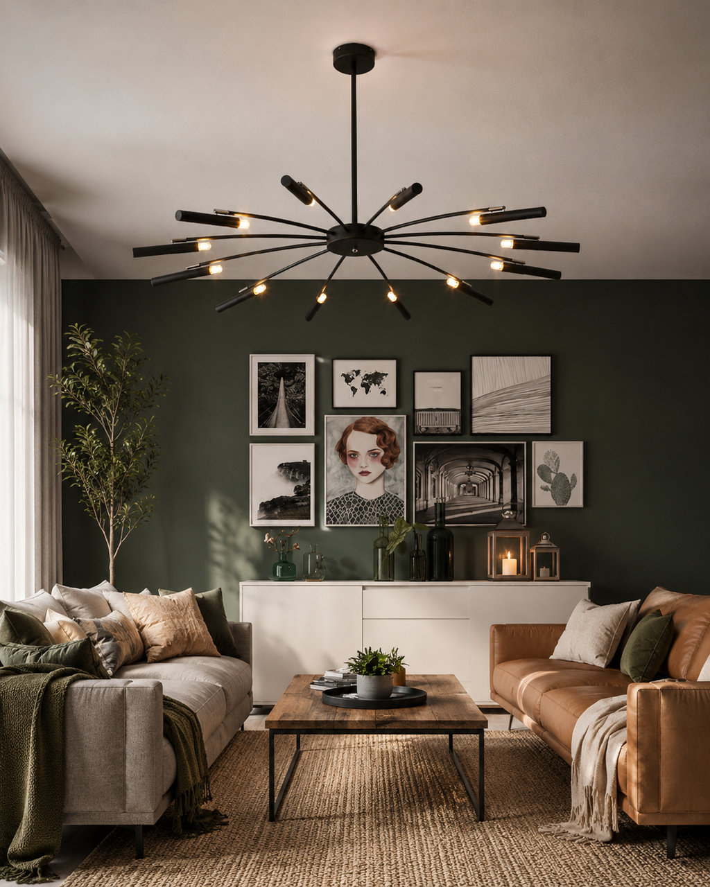 Modern LED-taklampa