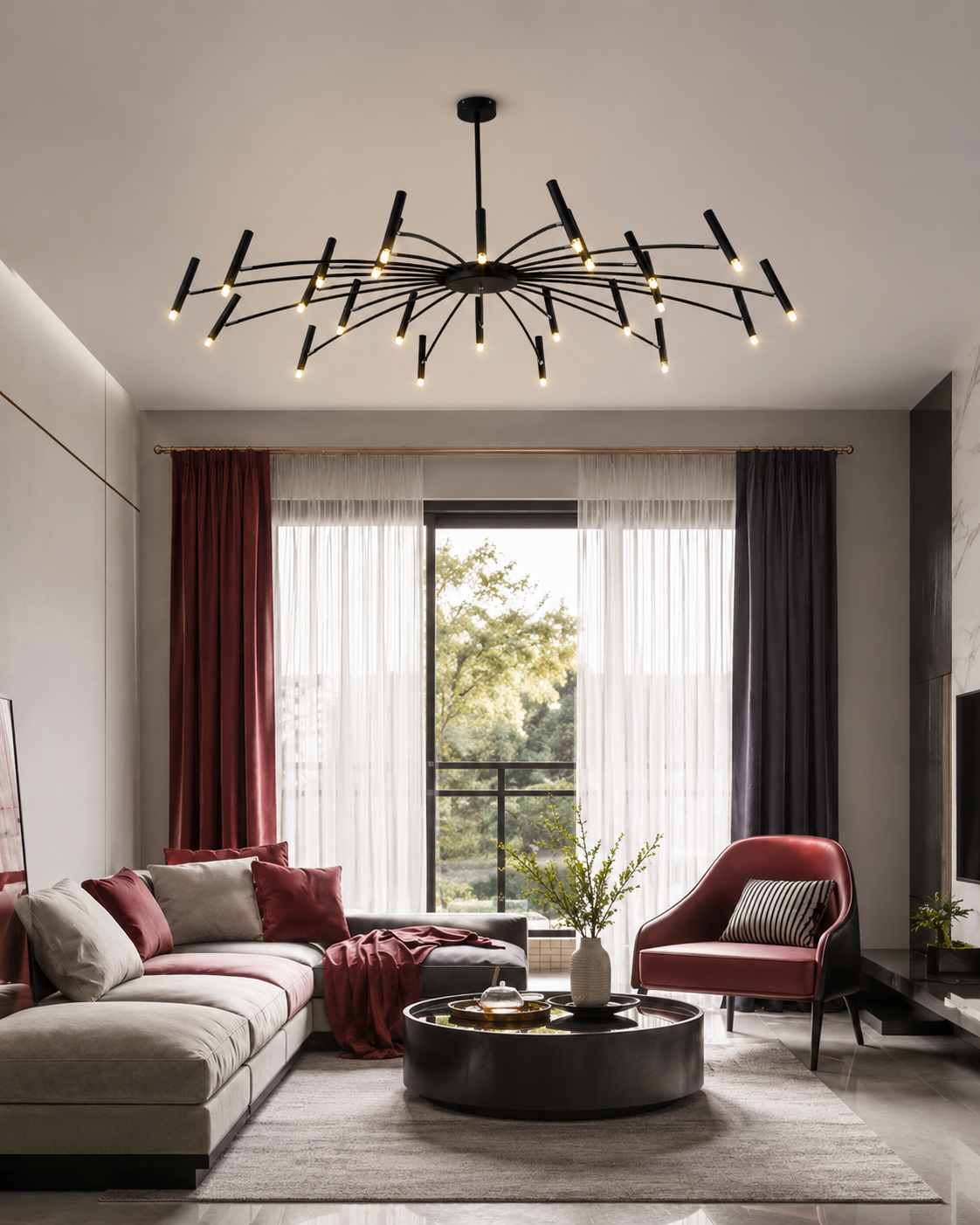 Modern LED-taklampa