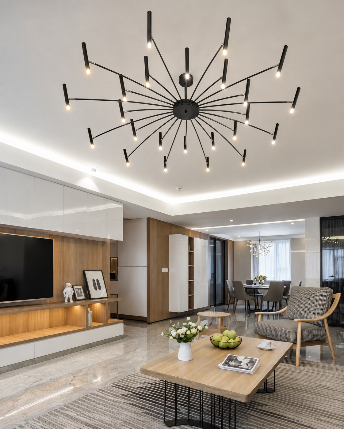 Modern LED-taklampa
