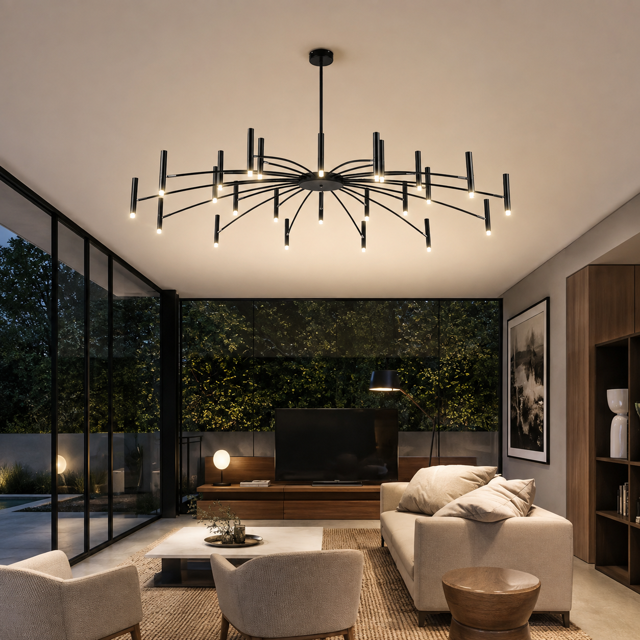 Modern LED-taklampa