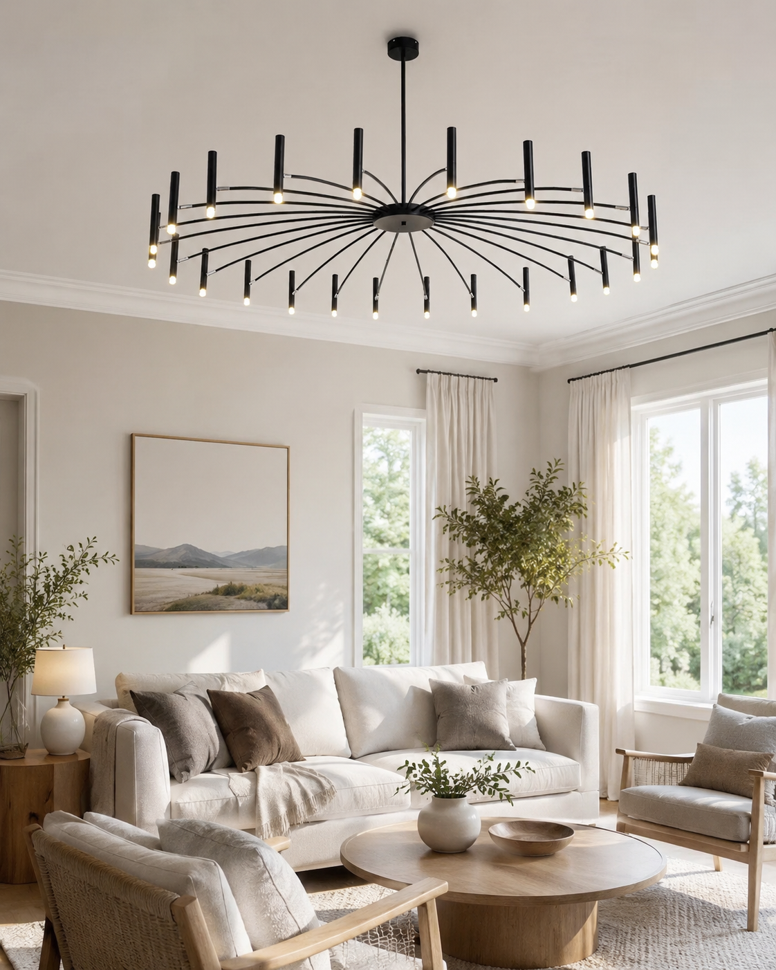 Modern LED-taklampa
