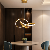 Nordic LED-taklampa i guld -justerbar höjd