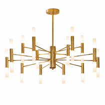 LED Taklampa i  Guld – Modern Kristallkrona