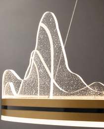 LED taklampa – modern ringlampa i guld