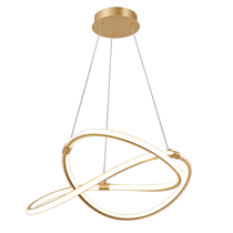 Modern LED-taklampa i guld
