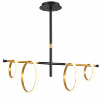 Modern LED-taklampa med ringar