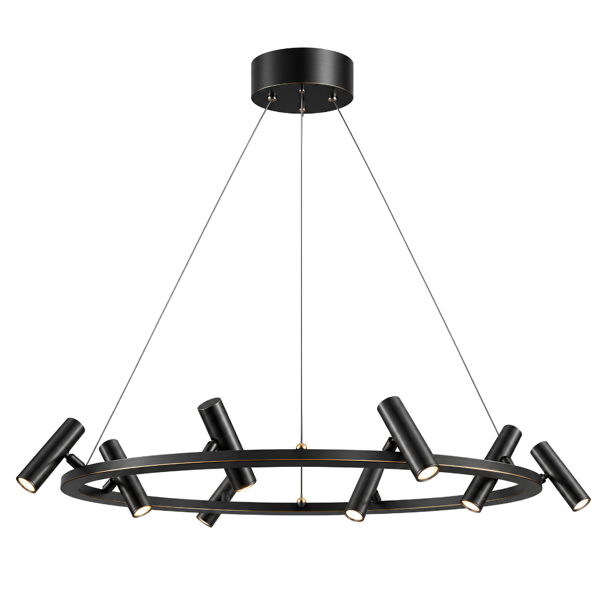 Modern LED-taklampa med 8 spotlights